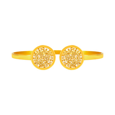Bangle Upsala Dorado Círculo Doble Dorado
